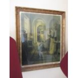 Leonard Campbell Taylor RA ROI Interior Scene with Figure Fine Art Lithograph Signed by the Artist