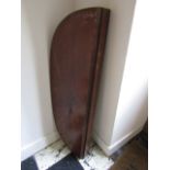 George III Solid Mahogany Servants Corridor Fold Down Serving Tray Approximately 30 Inches Wide