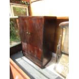 Vintage Two Door Low Form Wardrobe Cabinet 38 Inches Wide x 5ft High Approximately