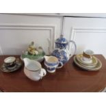 Various Porcelain including Egg Rest and Cover