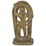 A SMALL BRONZE FIGURE OF HANUMAN, WESTERN INDIA, 16TH CENTURY OR LATER the monkey-headed deity