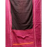 TWO CHETTINAD SARIS, TAMIL NADU, SOUTH INDIA, 20TH CENTURY each of long rectangular form, one of