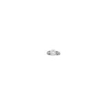 DIAMOND RING the brilliant-cut diamond weighing 2.07 carats mounted between a row of tapering