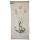 TEN CHINESE SCROLL PAINTINGS, 19TH / 20TH CENTURY comprising: two on silk of birds, pomegranates and