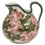 A FIFE POTTERY WEMYSS WARE WASH JUG, CIRCA 1900 bulbous form, painted in the Cabbage Rose pattern,