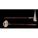 A PAIR OF GEORGE III SILVER SAUCE LADLES, GEORGE WINTLE, LONDON, 1792 Old English pattern, plain;