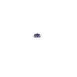 SAPPHIRE AND DIAMOND RING designed as a row of three slightly graduated oval sapphires accented with