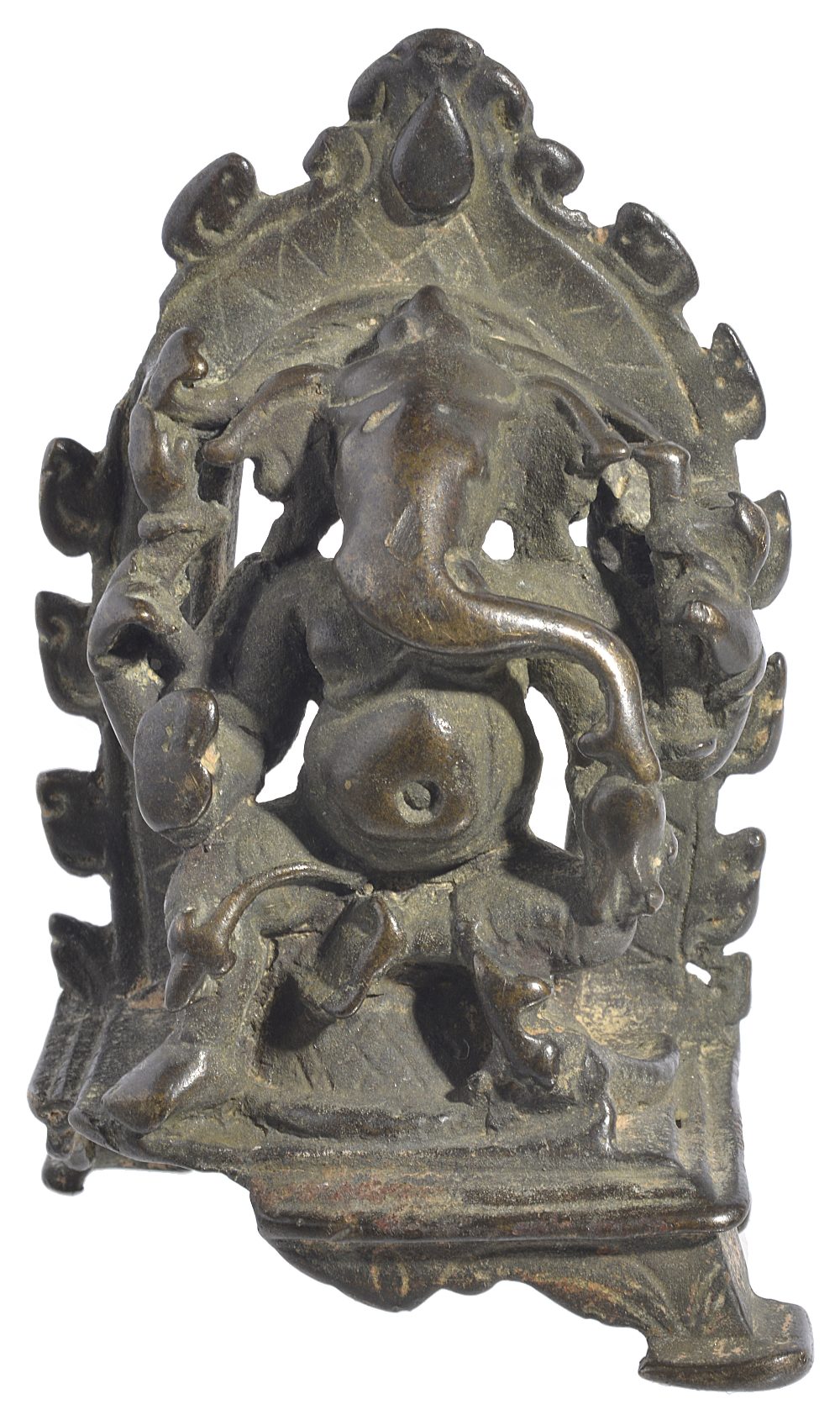 A SMALL BRONZE FIGURE OF GANESHA, WESTERN INDIA, 15TH/16TH CENTURYthe pot-bellied, elephant