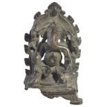 A SMALL BRONZE FIGURE OF GANESHA, WESTERN INDIA, 15TH/16TH CENTURYthe pot-bellied, elephant