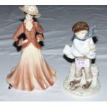 Two Coalport figures: "Juan" & "The Boy"