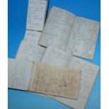 William Malkin (Edge Malkin & Co tile manufacturers): a collection of 5 manuscript notebooks