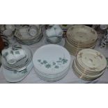 A Noritake Wild Ivy part dinner service approx 40 pieces and a Rosenthal part dinner service, approx