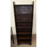 A 1930's 7 height beaded bookcase