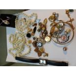 A selection of costume Jewellery