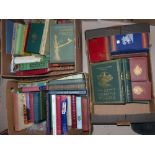 A selection of old books; a Victorian photo album