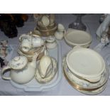 A Royal Doulton Romance pattern dinner and tea service