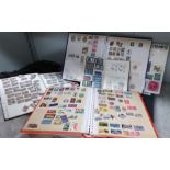 A collection of GB QEII commemorative stockbooks and a selection of other stamps including QV