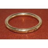 A 9ct hallmarked bangle (a.f.) (16.1gm)