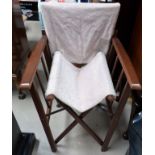 A set of 4 folding bridge chairs