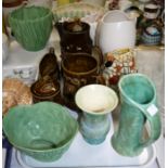 Twelve pieces of 1930's-60's Sylvac pottery, including vases; bowls; etc.