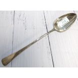 A Georgian basting spoon, monogrammed, Old English patter, London 1807, 3oz.