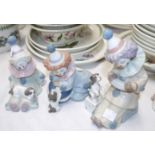 Three Lladro groups of clowns