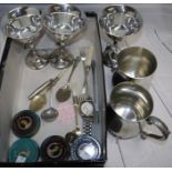 A Seiko quartz sports watch; a selection of EPNS cutlery; 4 QEII Coronation souvenir tins; etc.