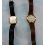 A gent's Accurist quartz wristwatch; a gent's dress watch