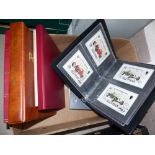 A selection of various stamp albums