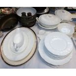 A Wedgwood "Countryware" part dinner service, 30 pieces approx; a large oval meat plate