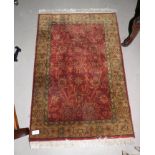 A pair of modern middle eastern hand knotted rugs, 35" x 24"