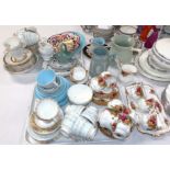 A Royal Albert "Old Country Roses" part coffee set; a selection of teaware