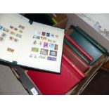 A selection of various stamp albums