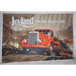 Jack Le Breton: original poster artwork for Leyland Motors, watercolour on paper laid on board, "