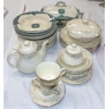 A Royal Doulton "Diana" part dinner and tea service; another part dinner service