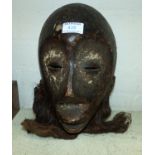 An African carved face mask