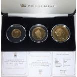 Queen Elizabeth II, Longest Reigning Monarch, Tristan da Cunha Proof Set, £1, £2 and £5 coins, 22