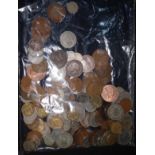 A collection of pre-decimal silver and copper coinage