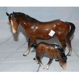 A Beswick horse and foal