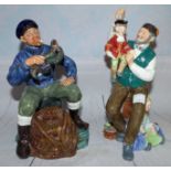 Two Royal Doulton figures: "The Lobster Man", HN 2317 & "The Puppet Maker", HN 2253