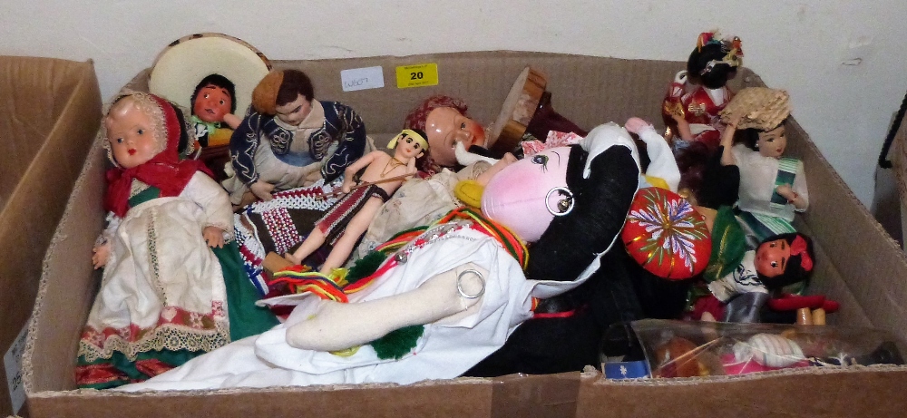 A large collection of tourist dolls