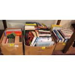 Three boxes of books