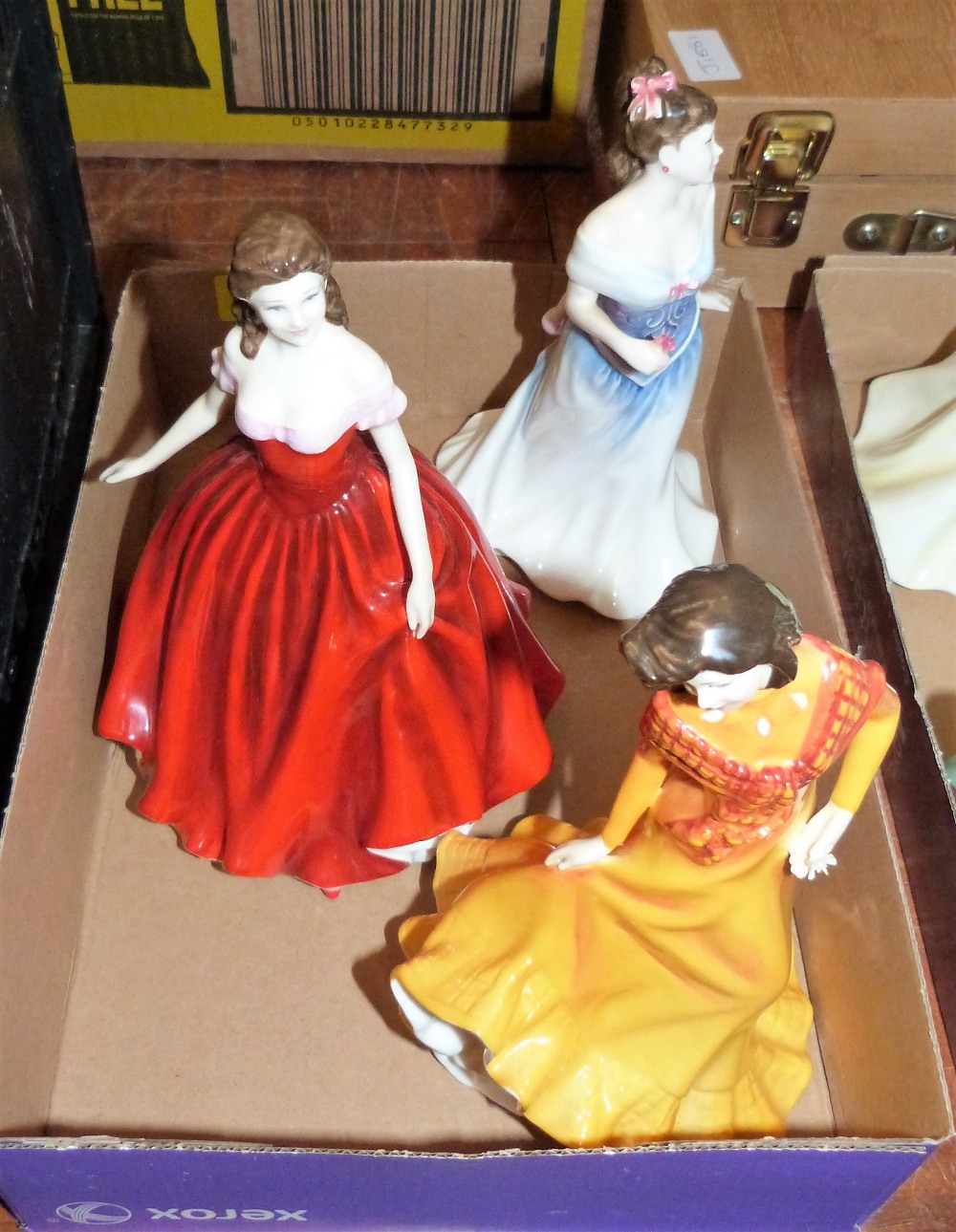 Three Royal Doulton statuettes - Linda HN3879, Jessica HN4583 and For You HN3754