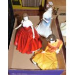 Three Royal Doulton statuettes - Linda HN3879, Jessica HN4583 and For You HN3754