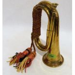 A brass bugle