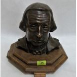 A bronze bust of George Washington bearing signature for David Spence No. 11/500. 9'' high