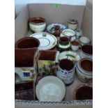 A collection of Torquay mottoware ceramics