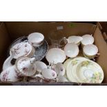 A box of teaware