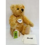 Steiff classic teddy bear, Light blond mohair. Fully jointed, 22cm tall