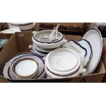 Six boxes of dinnerware